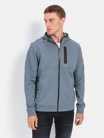 CAMEL ACTIVE Zip-Up Hoodie in Blue: front