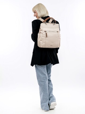 Emily & Noah Rucksack \ in Beige: Vorderseite