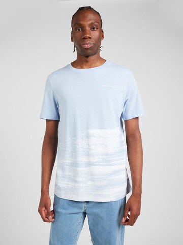 QS T-Shirt in Blau: Vorderseite