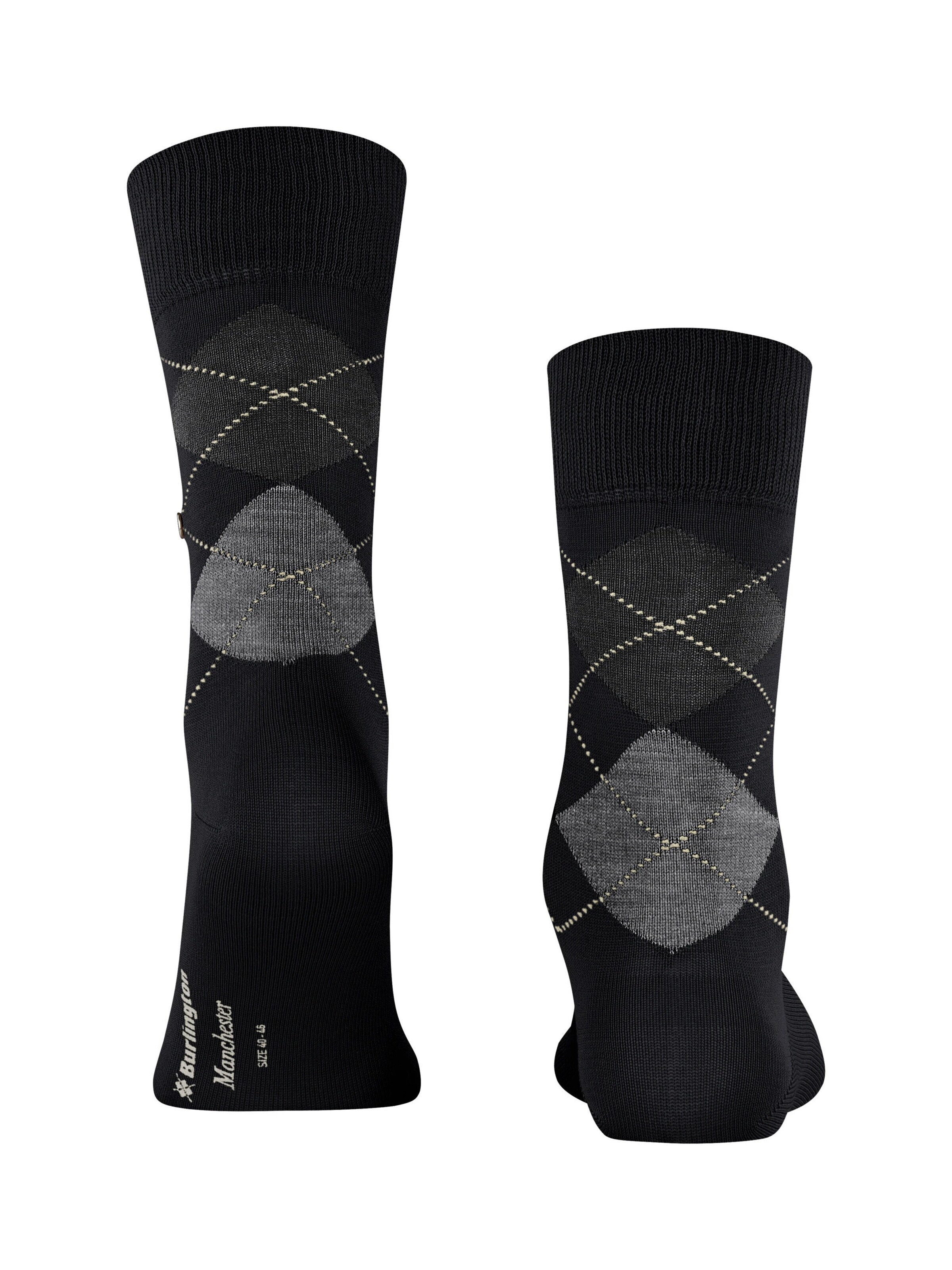 BURLINGTON Socks 'Manchester' in Black