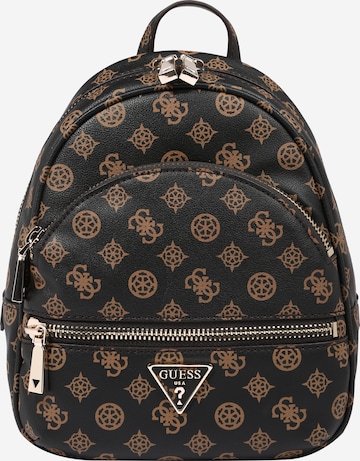 GUESS - Mochila 'MANHATTAN' em castanho: frente