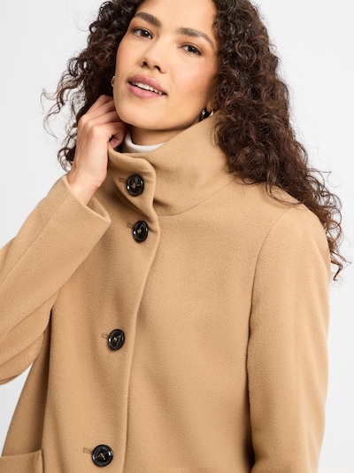 Franco Callegari Between-Seasons Coat in Camel / Black, Item view