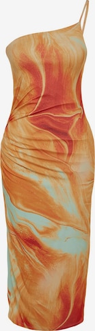 oranžinė Trendyol Kokteilinė suknelė: priekis