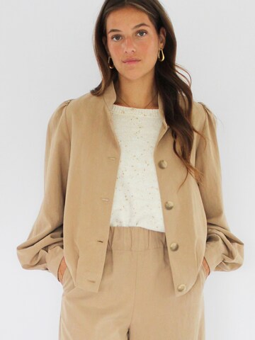 Honnête Atelier Between-Season Jacket 'Doris' in Brown