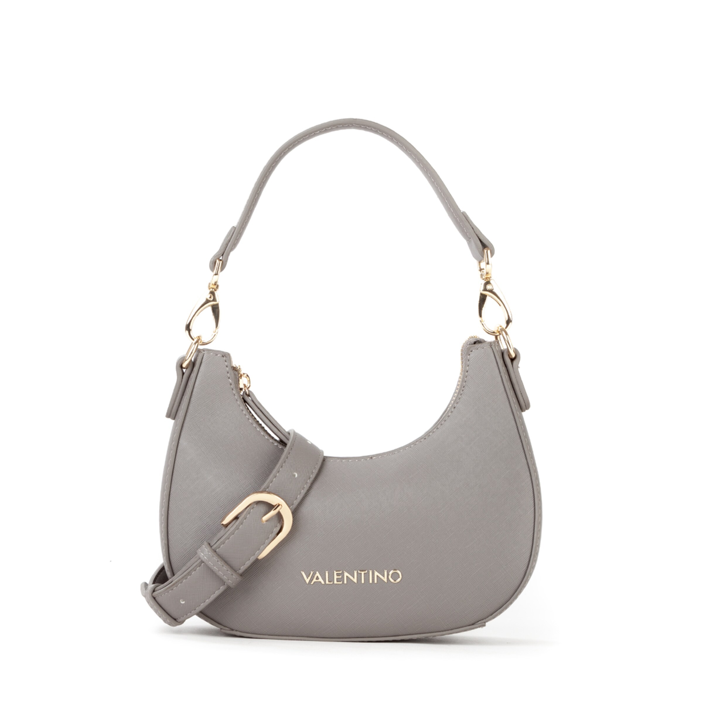 Borsa a spalla 'Sacca' di VALENTINO in grigio: frontale