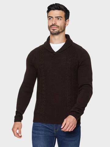 Threadbare Sweater 'Trojan' in Brown: front