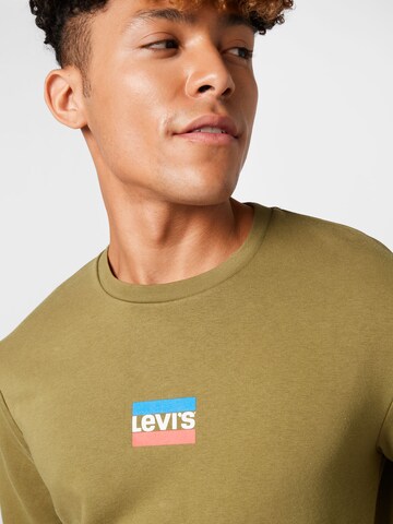 LEVI'S ® Sweatshirt 'Graphic Crew' in Grün