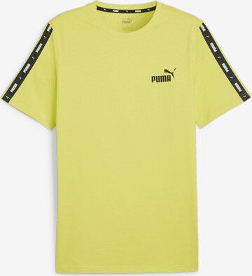 PUMA T-Shirt 'Essentials+' in Grün: predná strana