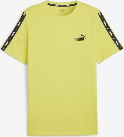 PUMA T-Shirt 'Essentials+' in apfel / schwarz / weiß, Produktansicht
