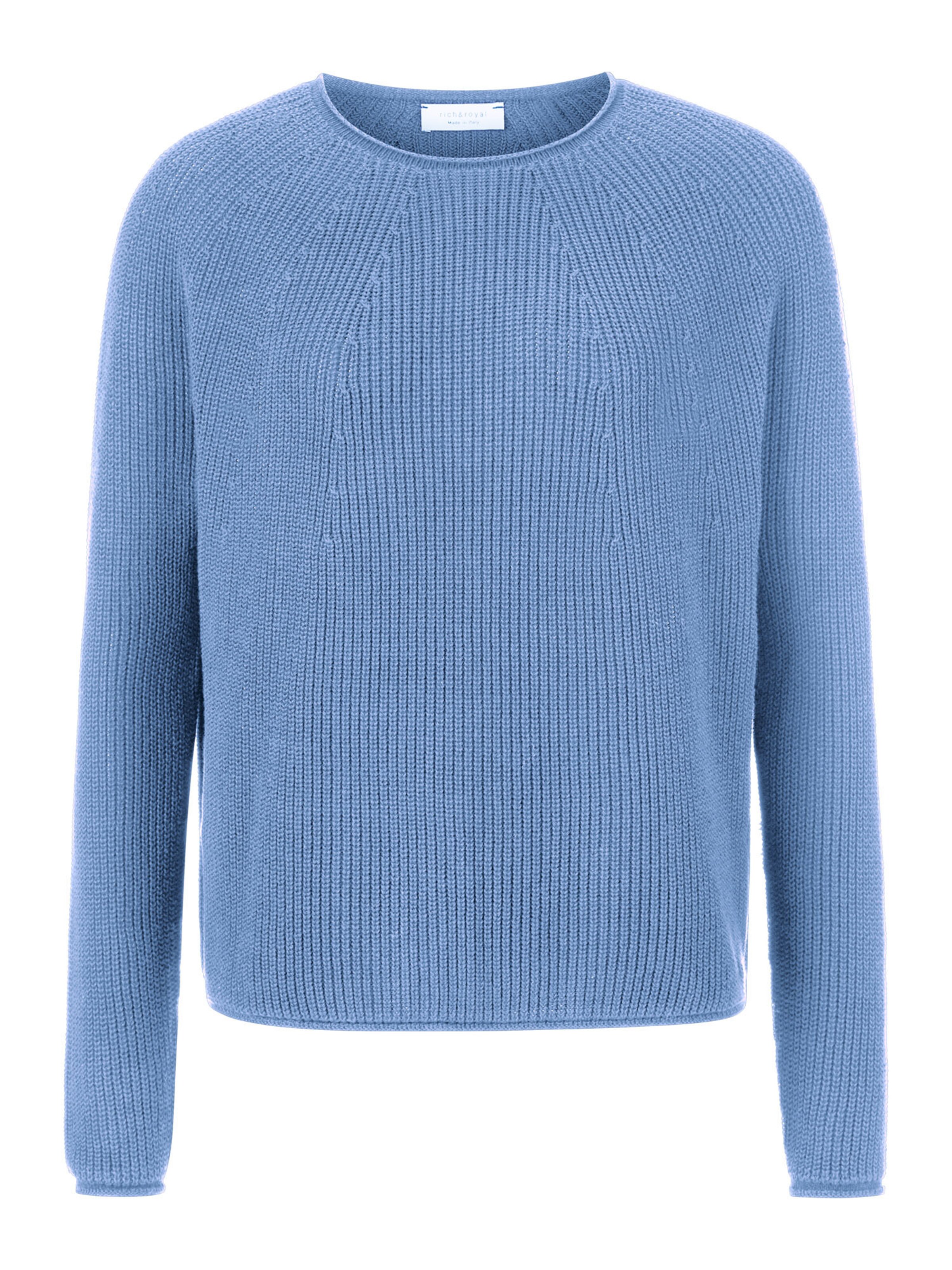 Rich & Royal Pulover | modra barva: sprednja stran