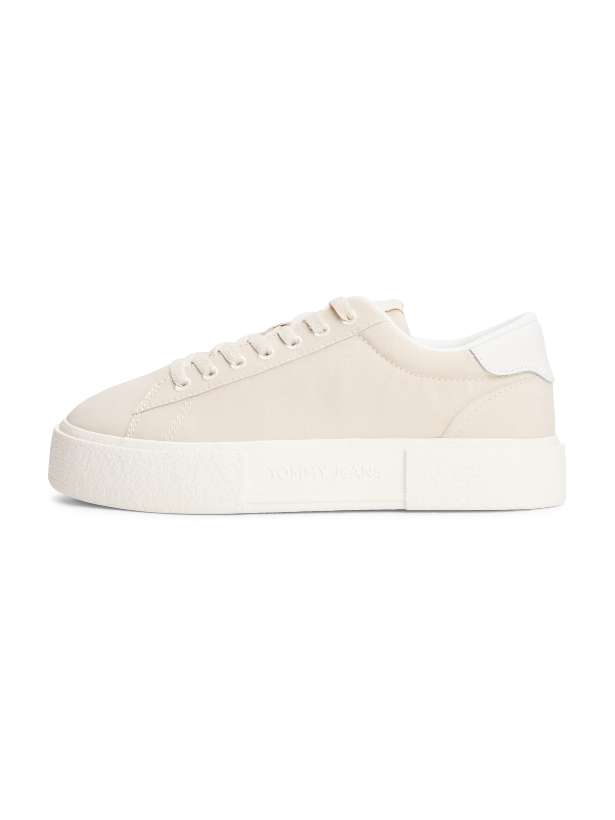 Sneaker bassa di Tommy Jeans in beige: frontale