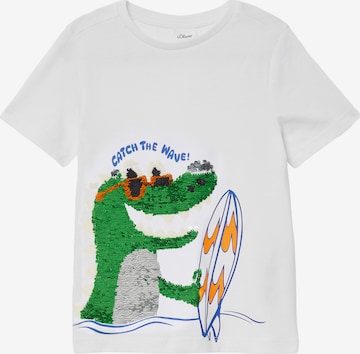 T-Shirt s.Oliver en blanc : devant