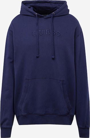 Sweat-shirt GUESS en bleu : devant