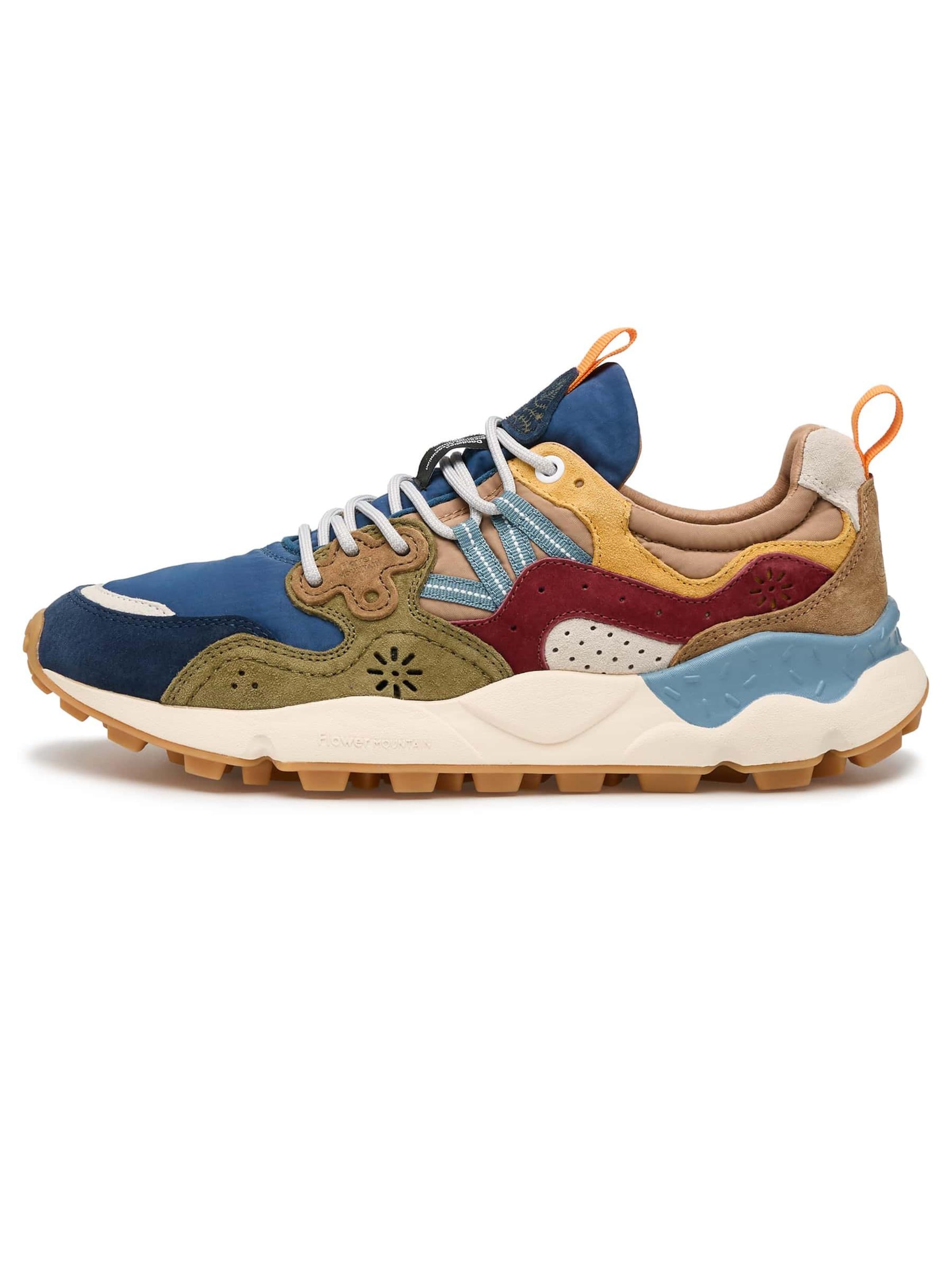 Flower Mountain Platform trainers 'YAMANO 3 MAN' in Blue: front