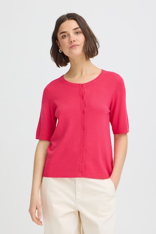Cardigan Fransa en rose : devant