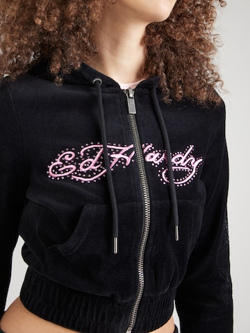 Ed Hardy Sweatjakke i sort