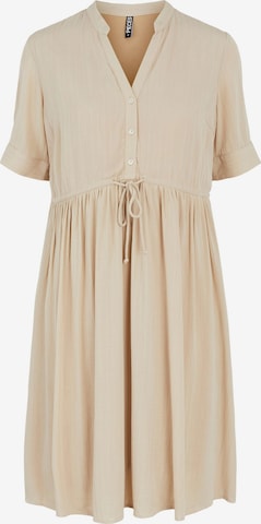 Robe-chemise 'Otena' PIECES en beige : devant