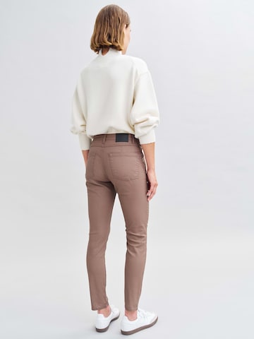 OPUS Skinny Jeans 'Evita' in Brown