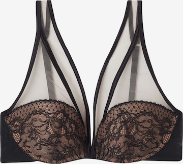 INTIMISSIMI Balconette Bra 'GIORGIA' in Black: front