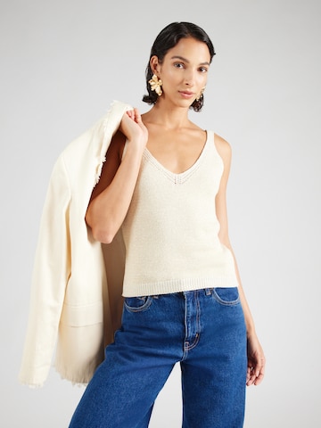 ABOUT YOU Knitted Top 'Betty' in Beige: front