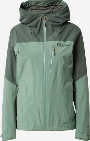 JACK WOLFSKIN Outdoor Jacket in Green: front