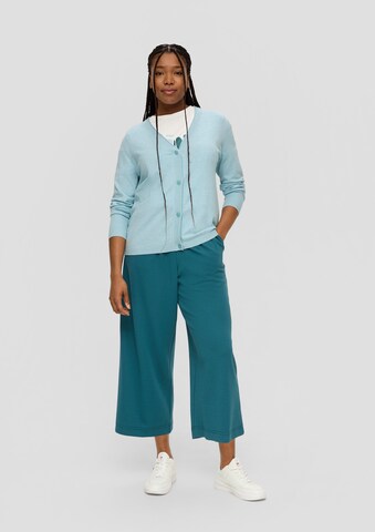 QS Knit cardigan in Blue