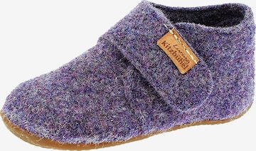 Living Kitzbühel Hausschuh 'Filz' in Lila: Vorderseite