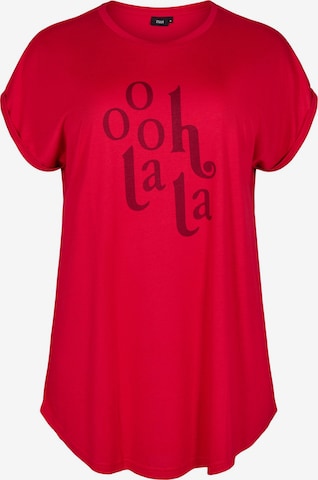 Zizzi - Camisa 'Malis' em vermelho: frente