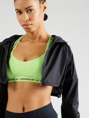 UNDER ARMOUR Bralette Sports Bra in Green: front
