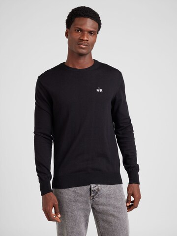 La Martina Pullover in Schwarz: Vorderseite