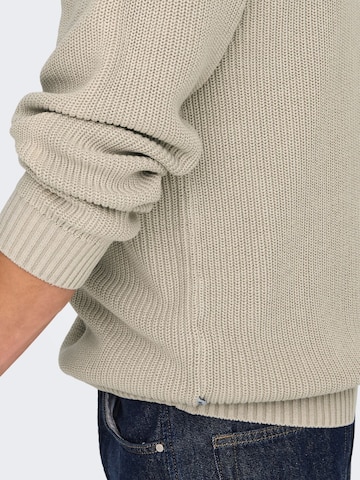 Pullover '22031545' di Only & Sons in beige