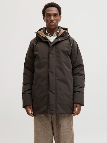 JACK & JONES Χειμερινό παρκά 'JJEWOOD' σε καφέ: μπροστά