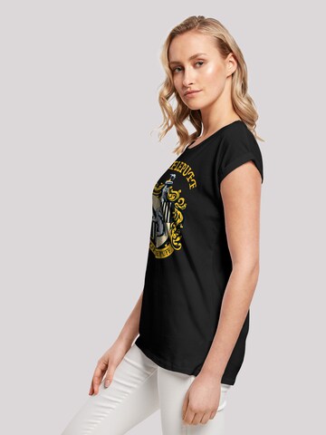 T-shirt 'Harry Potter Hufflepuff Crest' F4NT4STIC en noir