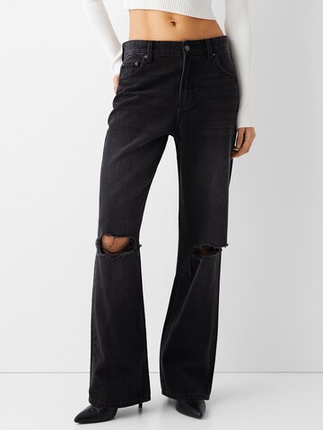 Wide leg Jeans di Bershka in nero