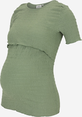 T-shirt 'OLMCalia' Only Maternity en vert : devant