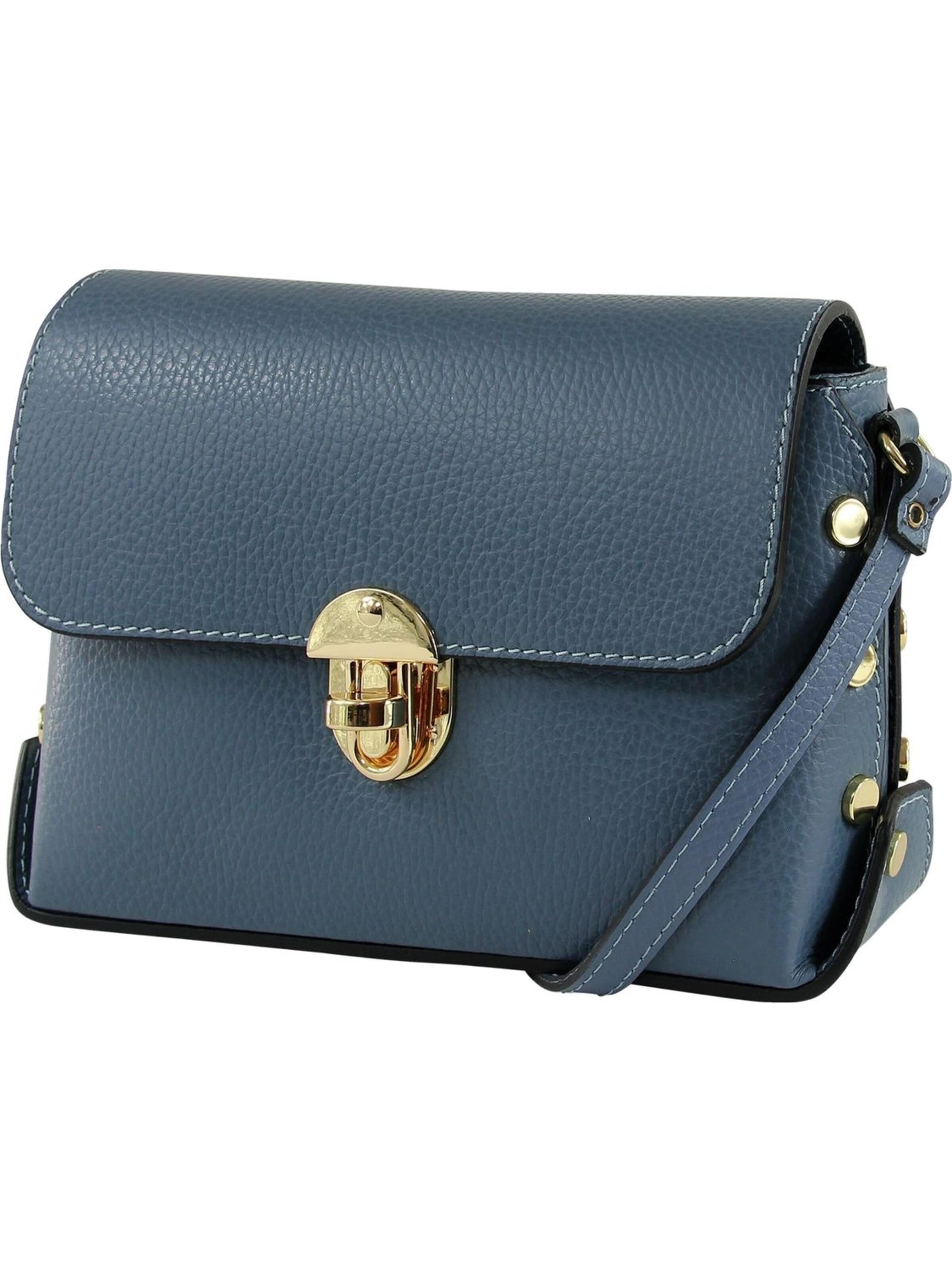 Borsa a tracolla di Toscanto in blu: frontale