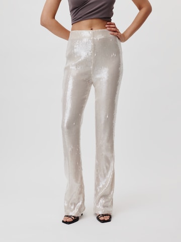 LeGer by Lena Gercke Flared Broek 'Juliane' in Beige: voorkant