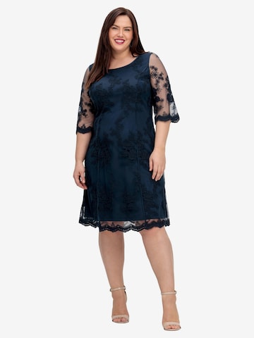 SHEEGO Cocktail Dress in Blue: front