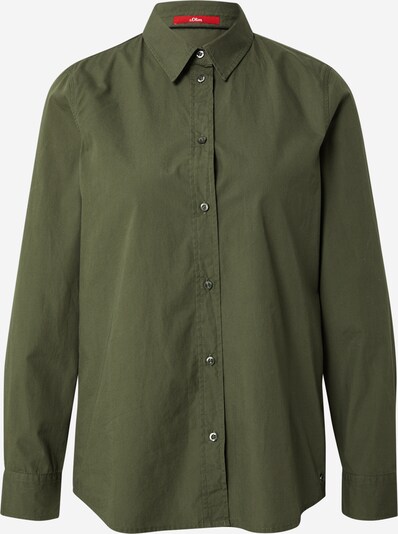 s.Oliver Bluse 'Popeline' in khaki, Produktansicht