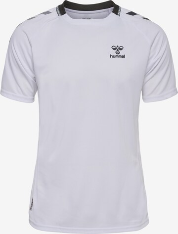 T-Shirt fonctionnel Hummel en blanc : devant