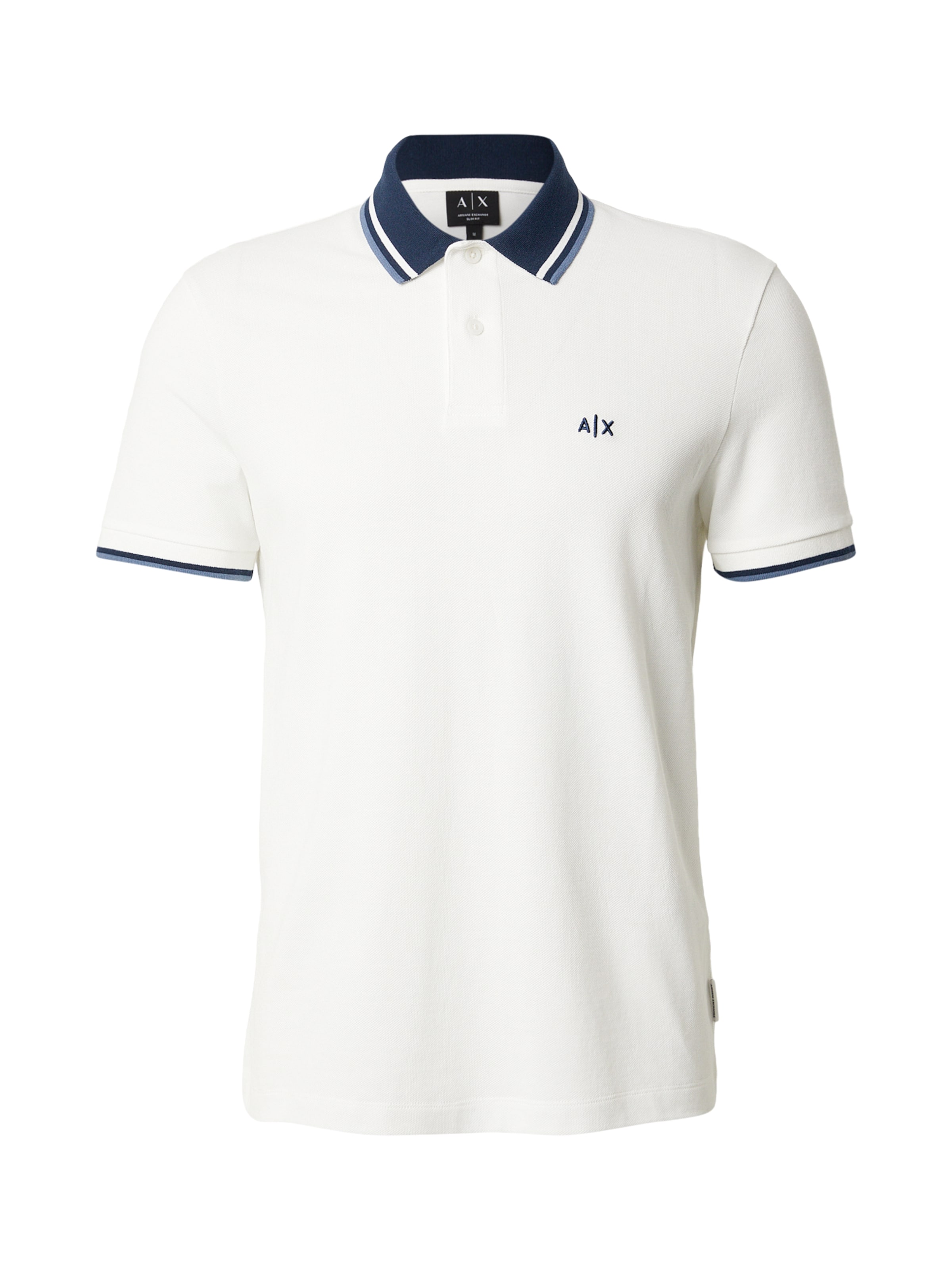 ARMANI EXCHANGE Poloshirt in Weiß: Vorderseite