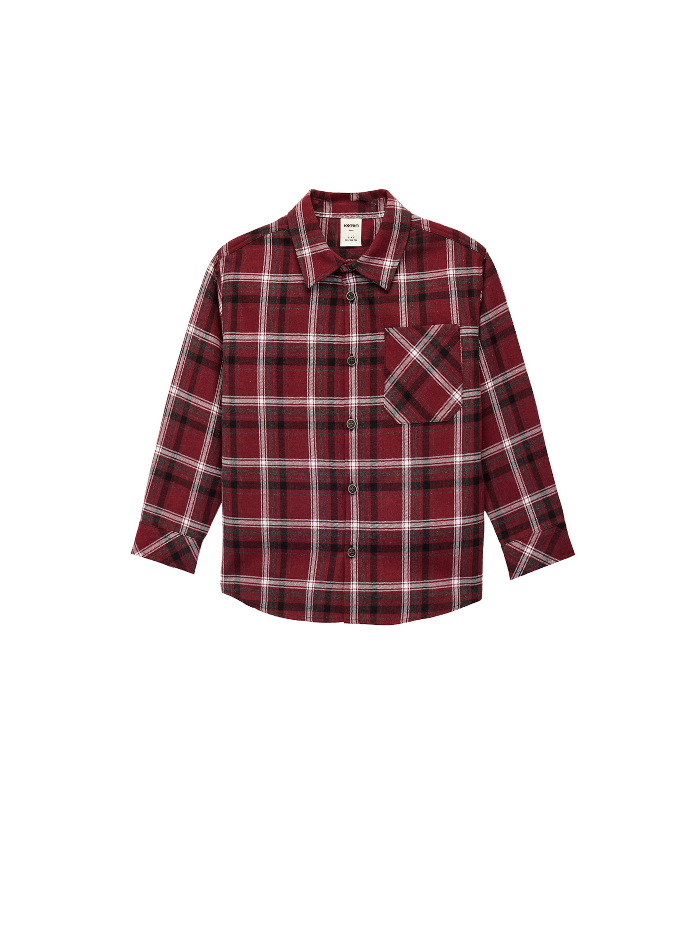 Koton Regular Fit Hemd in Rot: Vorderseite