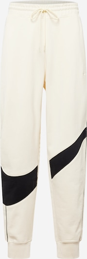Nike Sportswear Παντελόνι σε μαύρο / λευκό μαλλιού, Άποψη προϊόντος