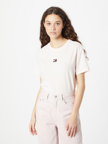 Tommy Jeans Shirt 'Classic' in Roze: voorkant