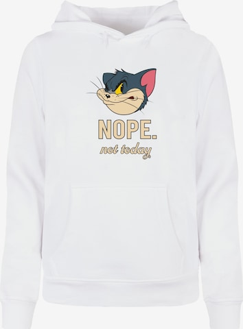 ABSOLUTE CULT Sweatshirt 'Tom and Jerry - Nope Not Today' in Wit: voorkant