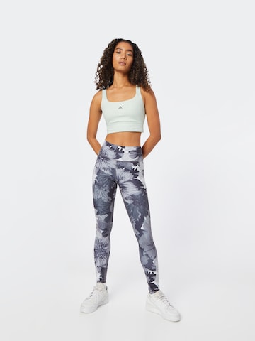 ADIDAS SPORTSWEAR Skinny Workout Pants 'Essentials' in Grey