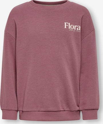 Only Mini Sweatshirt 'KMGGeorgia' in Pink: Vorderseite