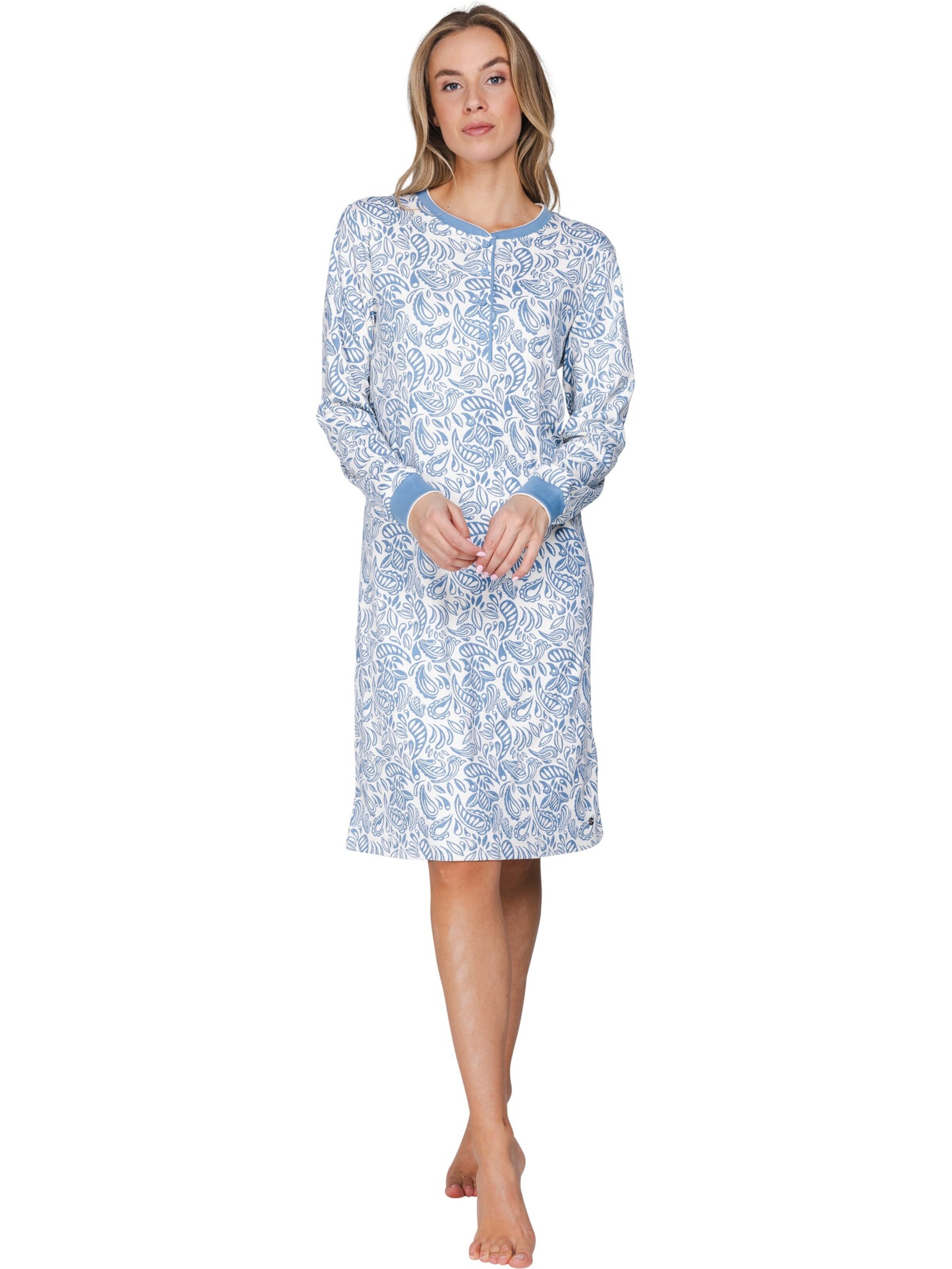 Pastunette Nightgown 'Soft Paisley' in Blue