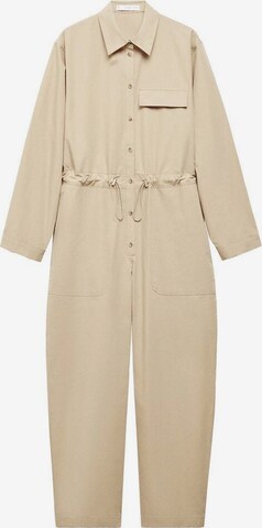 MANGO Jumpsuit in Beige: predná strana