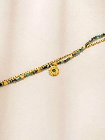 Nemomatheo Bracelet 'Flor Verde' in Green